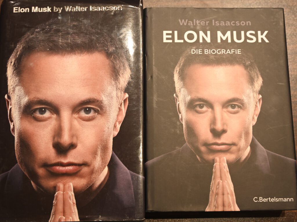 Elon Musk - Biografie von Walter Isaacson (englische und deutsche Ausgabe) 