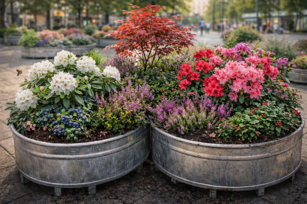 Moorbeetpflanzen mit "saurem Boden" (Symbolbild, KI generiert)